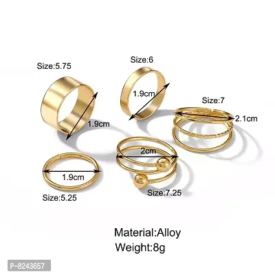 Stylish Fancy Alloy Fashionable Rings Women Accessories For Women And Girls-thumb2