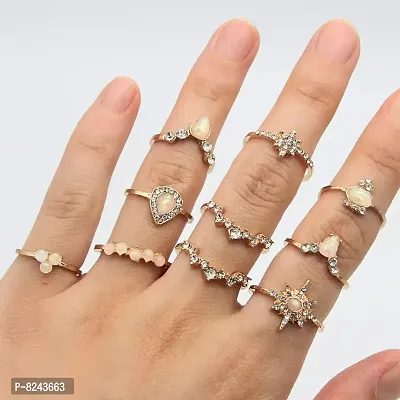 Stylish Fancy Alloy Fashionable Rings Women Accessories For Women And Girls-thumb2