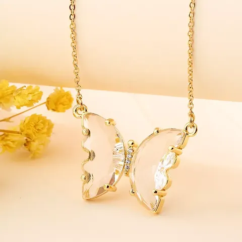 Party Wear Crystal Alloy Necklace For Womens