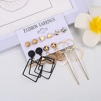 Stylish Brass Earrings Combo Set For Women-thumb1