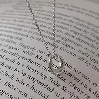 Fashion SIlver Style Round Pendant Necklace For GIrls and Women-thumb2