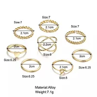 Pinapes Multi Designs Gold Rings for Women And Girls-thumb2