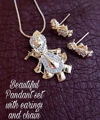 Radha Earrings & Nacklace Set 2 for Girls & Women ! Earrings for Girls & Woman ! Pendant for Girl and Women ! Jewelry for Party ! Jewelry Accessories for Girl !-thumb1