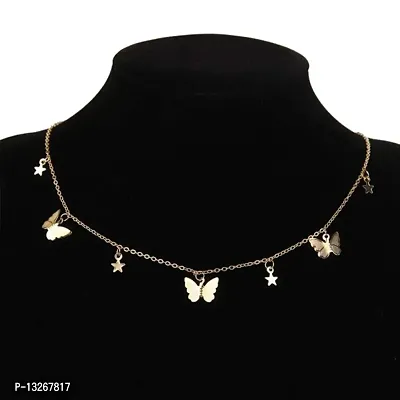 Multi Style Star With Butterfly Necklace GIrls Women Wear Jewelry-thumb2