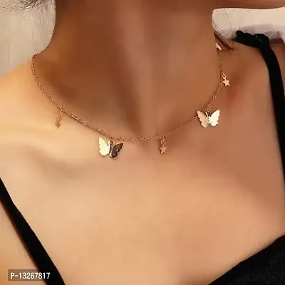 Multi Style Star With Butterfly Necklace GIrls Women Wear Jewelry-thumb3