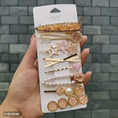 8 in 1 Set Pearl Hair Clips for Women