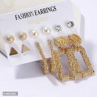 Stylish AD  Pearl Stud Earrings Jewellery For Women