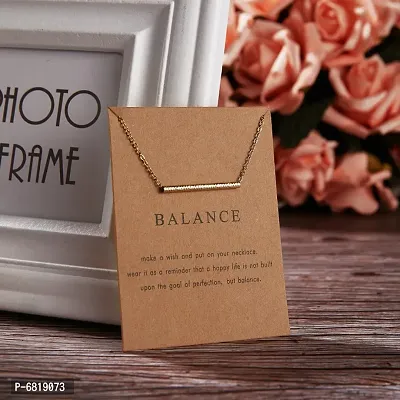 Charm Pendant Necklace with Wish Card for Women and Girls