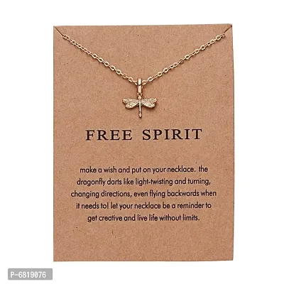 Charm Pendant Necklace with Wish Card for Women and Girls-thumb0