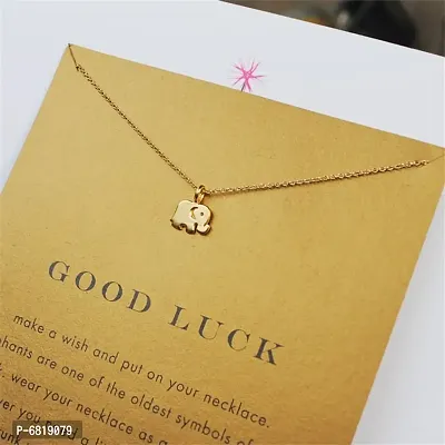 Charm Pendant Necklace with Wish Card for Women and Girls