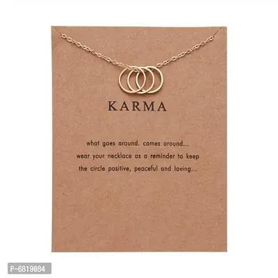 Charm Pendant Necklace with Wish Card for Women and Girls