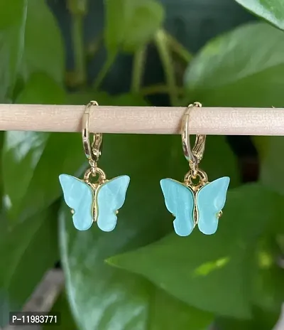 Butterfly Elegant Earrings for Women Small Cute Animal Wedding Earrings-thumb0
