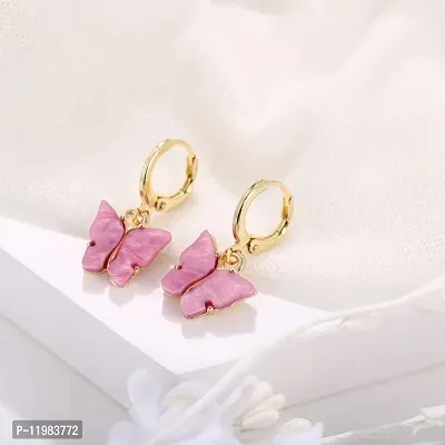 Butterfly Elegant Earrings for Women Small Cute Animal Wedding Earrings