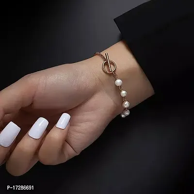 Minimalist Multi-Pearl Bracelet for Women and Girls - Stainless Steel, Durable, Tarnish-Resistant