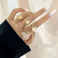 Cute Minimalist 4 Finger Butterfly Rings - Perfect for Everyday Wear-thumb1