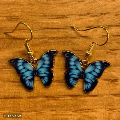 Minimalist Make a Wish Dark Blue Earrings for Women  Girls | Stylish and Feminine-thumb0
