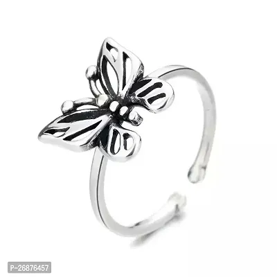 Silver Wings Butterfly Ring For Girls and Women