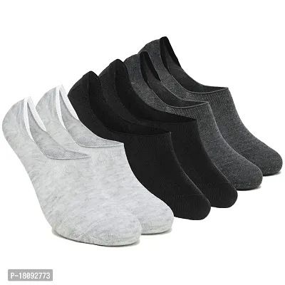 XJARVIS No Show Low Cut Loafer Socks for Men  Women with Combed Cotton for Sports, Running  Hiking - Solid Pack of 3 (Assorted; Free Size)