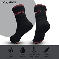 XJARVIS Athletic Ankle Length Half Terry Cotton Bamboo Socks Men  Women, Solid Sports Cushion Sneaker Unisex Towel Socks Combo for Running, Cycling  Gym, Odour Free (BLACK/DARK GREY/GREY)(Pack of 6)-thumb1