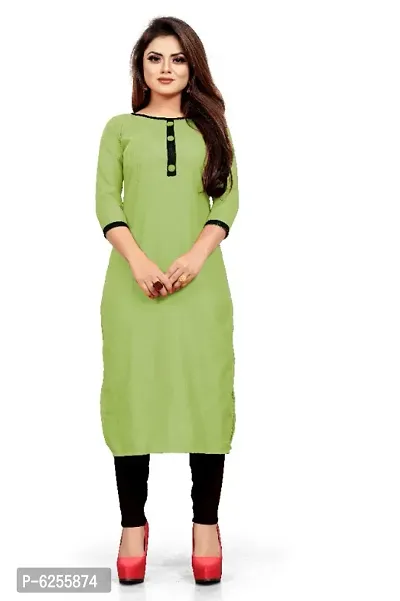 Women Embroidered Straight Cotton Kurta-thumb0