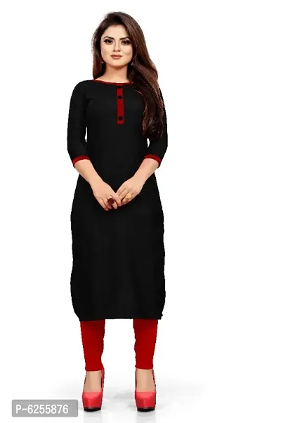 Women Embroidered Straight Cotton Kurta