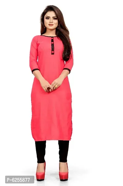 Women Embroidered Straight Cotton Kurta