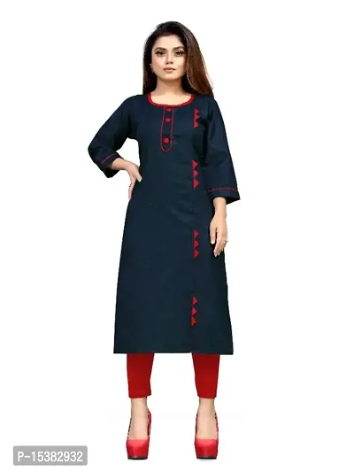 Nav Nidhi Creation Women Straight Cotton Kurta