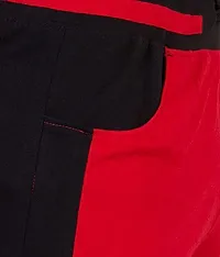 Curvive Men's Red Cotton Track Pants-thumb3