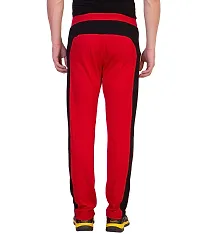 Curvive Men's Red Cotton Track Pants-thumb2