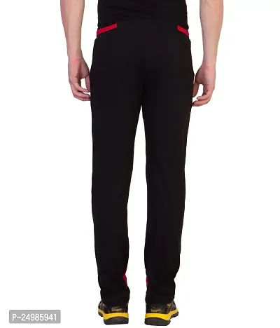 Curvive Men's Red Cotton Track Pants-thumb3