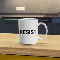 Start Your Day with RESIST | Morning Motivation Coffee Mug | Masala Chai Cup | RESIST Tea Cup | Gift for Friends, Family, Boyfriend, Girlfriend, Bestfriend, Office | 330ML (Pack of 1)-thumb1