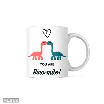 Two Dinos, One Friendship: 'You are Dino-mite' Coffee Mug | Gift for Friends Bestfriend Girlfriend Boyfriend Couple Husband Wife Family Best friend forever motivational inspirational quote