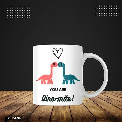 Two Dinos, One Friendship: 'You are Dino-mite' Coffee Mug | Gift for Friends Bestfriend Girlfriend Boyfriend Couple Husband Wife Family Best friend forever motivational inspirational quote-thumb2