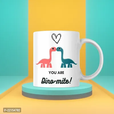 Two Dinos, One Friendship: 'You are Dino-mite' Coffee Mug | Gift for Friends Bestfriend Girlfriend Boyfriend Couple Husband Wife Family Best friend forever motivational inspirational quote-thumb3