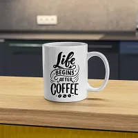 Life Begins After Coffee' Inspirational Coffee Mug | Gift for Friends, Office, Coffee Lover, Masala Chai, Tea Lover | Birthday Gift, Anniversary, Wedding | 330ML (Pack of 1)-thumb3