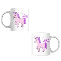 Unicorn Dreams in a Cup: Colorful Printed Coffee Mug | Gift for Girls Girlfriend Sister Friend Bestfriend | Birthday Gift | Printed Ceramic Coffee Mug | 330ML (Pack of 1)-thumb1