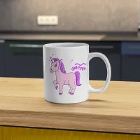 Unicorn Dreams in a Cup: Colorful Printed Coffee Mug | Gift for Girls Girlfriend Sister Friend Bestfriend | Birthday Gift | Printed Ceramic Coffee Mug | 330ML (Pack of 1)-thumb4