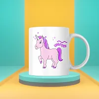 Unicorn Dreams in a Cup: Colorful Printed Coffee Mug | Gift for Girls Girlfriend Sister Friend Bestfriend | Birthday Gift | Printed Ceramic Coffee Mug | 330ML (Pack of 1)-thumb2