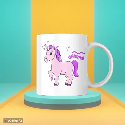 Unicorn Dreams in a Cup: Colorful Printed Coffee Mug | Gift for Girls Girlfriend Sister Friend Bestfriend | Birthday Gift | Printed Ceramic Coffee Mug | 330ML (Pack of 1)-thumb3