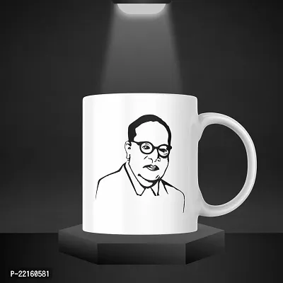 Babasaheb Ambedkar, Jai Bhim, Shahu Maharaj Ceramic Coffee Mug - Gift for Your Loved Ones | White Ceramic Printed Coffee Mug | 330ML (Pack of 1)-thumb3