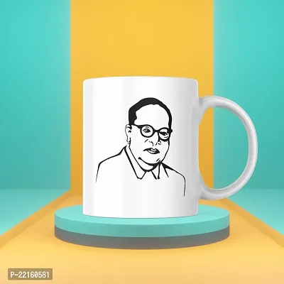 Babasaheb Ambedkar, Jai Bhim, Shahu Maharaj Ceramic Coffee Mug - Gift for Your Loved Ones | White Ceramic Printed Coffee Mug | 330ML (Pack of 1)-thumb4