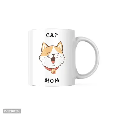 Cat Lovers Unite: Best Friends Cat Mom Coffee Mug | Gift for Cat Lover | Pet Lover | Cat Parents | Cat Mom | Gift for Cat parents | Printed Ceramic Coffee Mug | 330ML (Pack of 1)