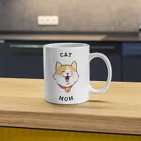 Cat Lovers Unite: Best Friends Cat Mom Coffee Mug | Gift for Cat Lover | Pet Lover | Cat Parents | Cat Mom | Gift for Cat parents | Printed Ceramic Coffee Mug | 330ML (Pack of 1)-thumb3