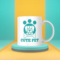 Stay Pawsitive: 'Cute Pet' Motivational Coffee Mug | Gift for Pet Owners, Pet Lover, Dog, Cat, Pets, Animals Lover, Motivational, Masala Chai | Birthday Gift, Inspirational-thumb2