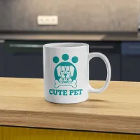 Stay Pawsitive: 'Cute Pet' Motivational Coffee Mug | Gift for Pet Owners, Pet Lover, Dog, Cat, Pets, Animals Lover, Motivational, Masala Chai | Birthday Gift, Inspirational-thumb3