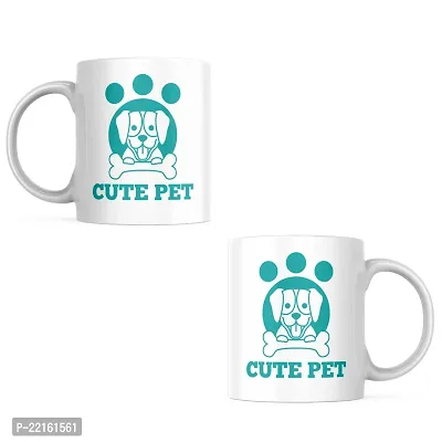 Stay Pawsitive: 'Cute Pet' Motivational Coffee Mug | Gift for Pet Owners, Pet Lover, Dog, Cat, Pets, Animals Lover, Motivational, Masala Chai | Birthday Gift, Inspirational-thumb5