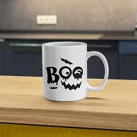 Spooky 'Boo' Halloween Coffee Mug - Perfect for Creepy Sips | Gift for Halloween Birthday Treats Ghost | Friends Family relatives | Printed Coffee Mug 330ML (Pack of 1)-thumb3