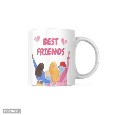 Best Friends Forever: Printed Coffee Mug | Gift for Bestfriends Friends Boyfriend Girlfriend BFF bestie | Birthday gift | Bestfriend Forever | Ceramic Coffee Mug 330ML (Pack of 1)