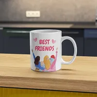 Best Friends Forever: Printed Coffee Mug | Gift for Bestfriends Friends Boyfriend Girlfriend BFF bestie | Birthday gift | Bestfriend Forever | Ceramic Coffee Mug 330ML (Pack of 1)-thumb1