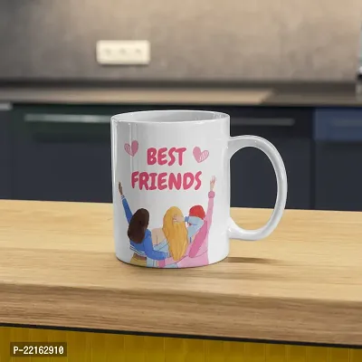 Best Friends Forever: Printed Coffee Mug | Gift for Bestfriends Friends Boyfriend Girlfriend BFF bestie | Birthday gift | Bestfriend Forever | Ceramic Coffee Mug 330ML (Pack of 1)-thumb2